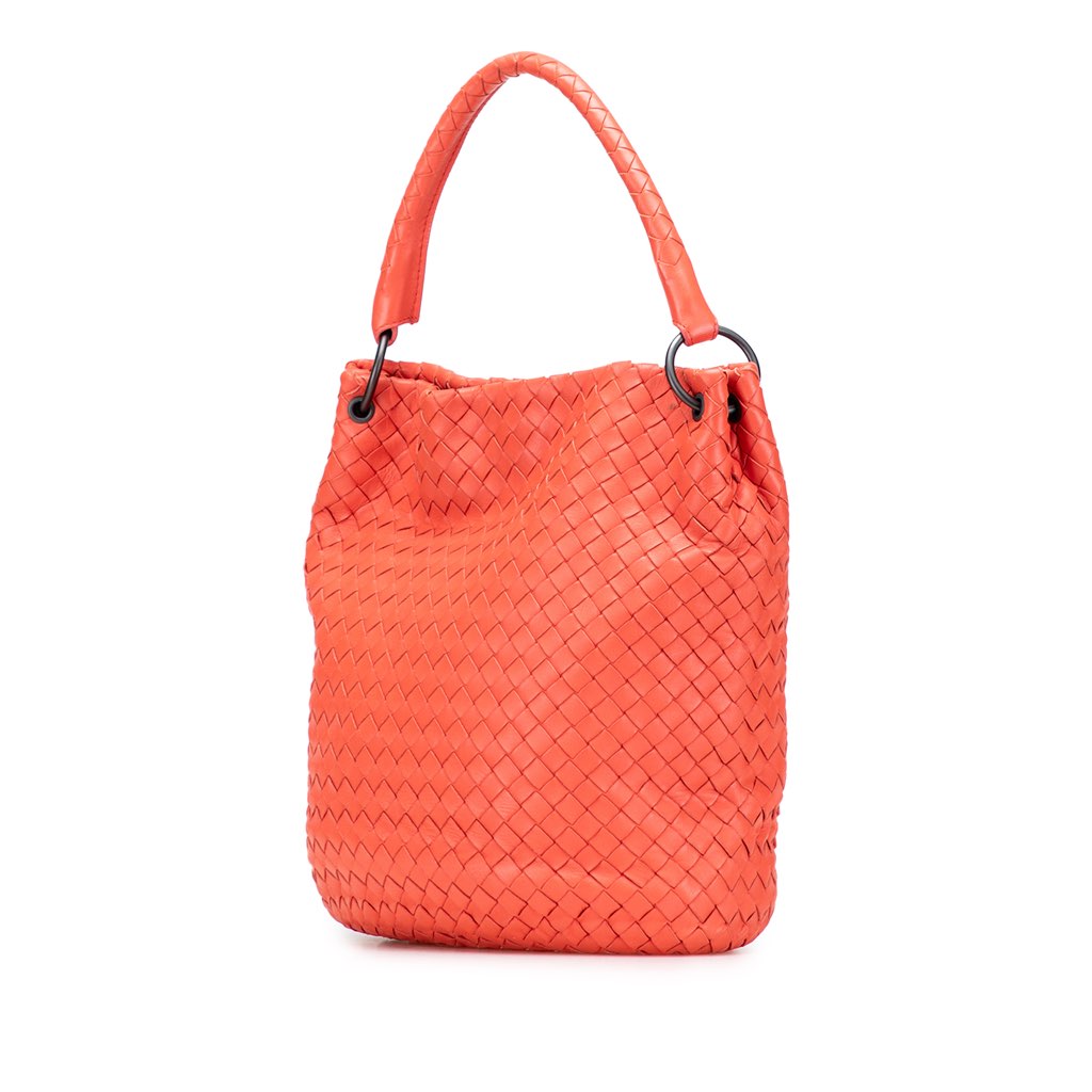 Bottega Veneta Nappa Intrecciato Bucket Bag - Back view