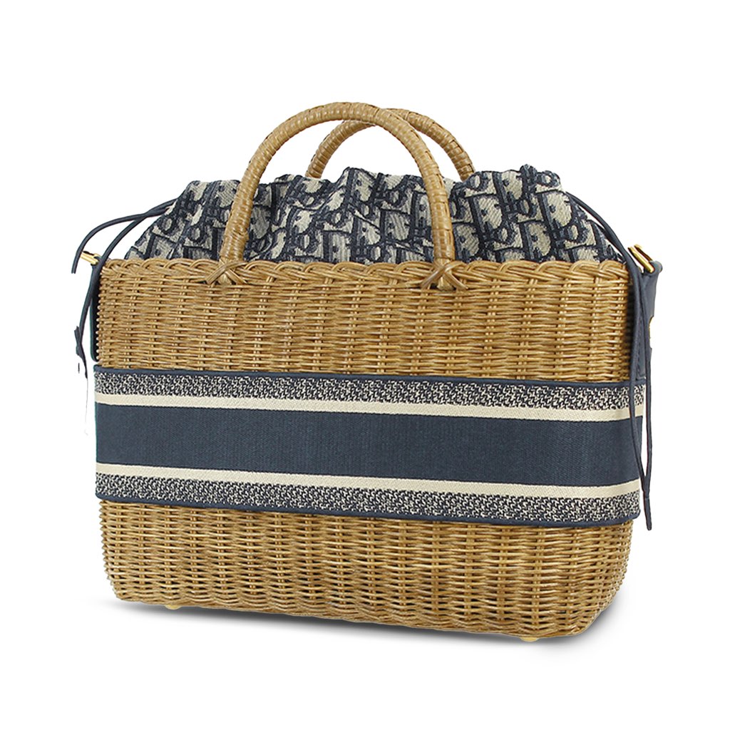 Dior Oblique Wicker Basket Bag - 3
