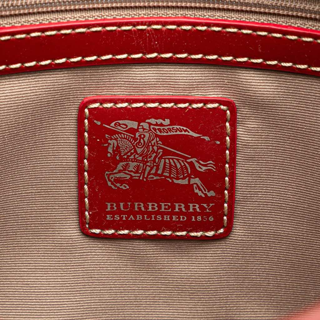 Burberry Supernova Check Coated Canvas Larkin Hobo - Side view