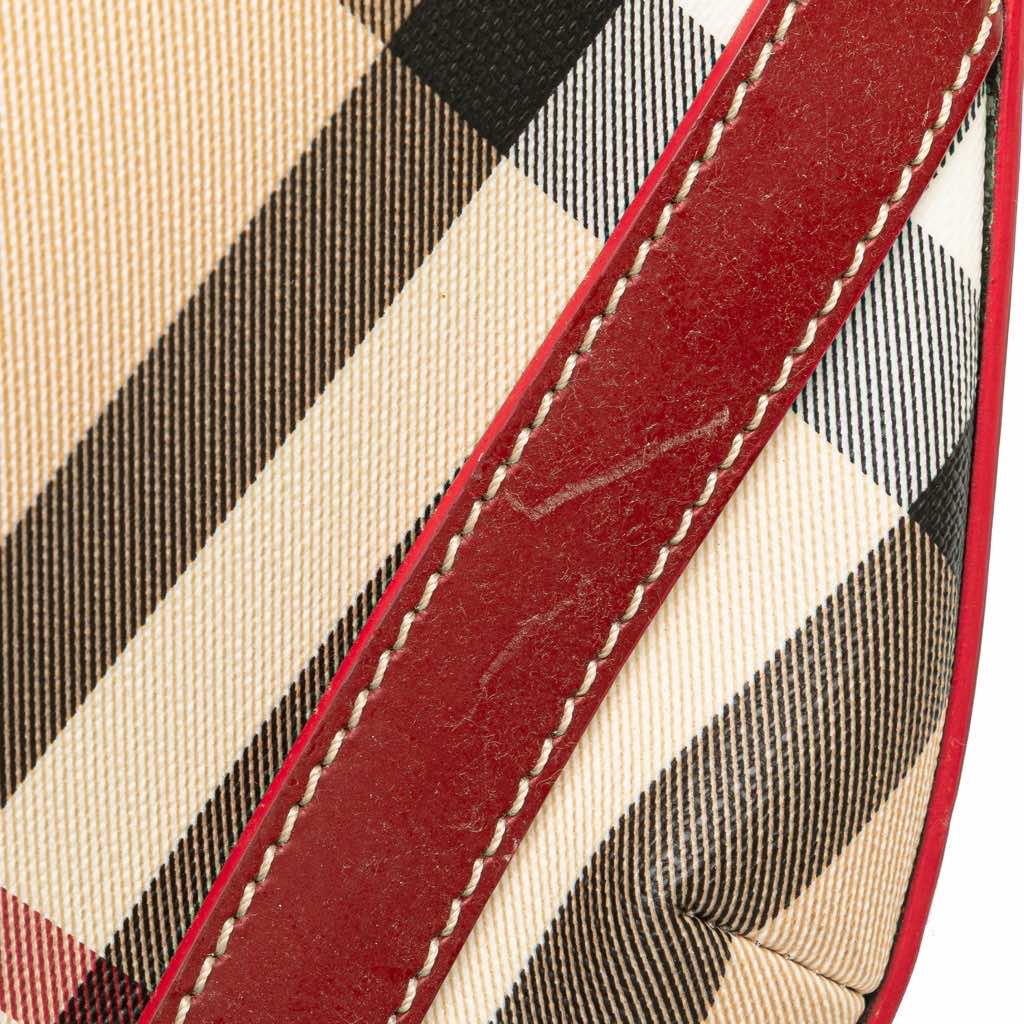 Burberry Supernova Check Coated Canvas Larkin Hobo - Image 10