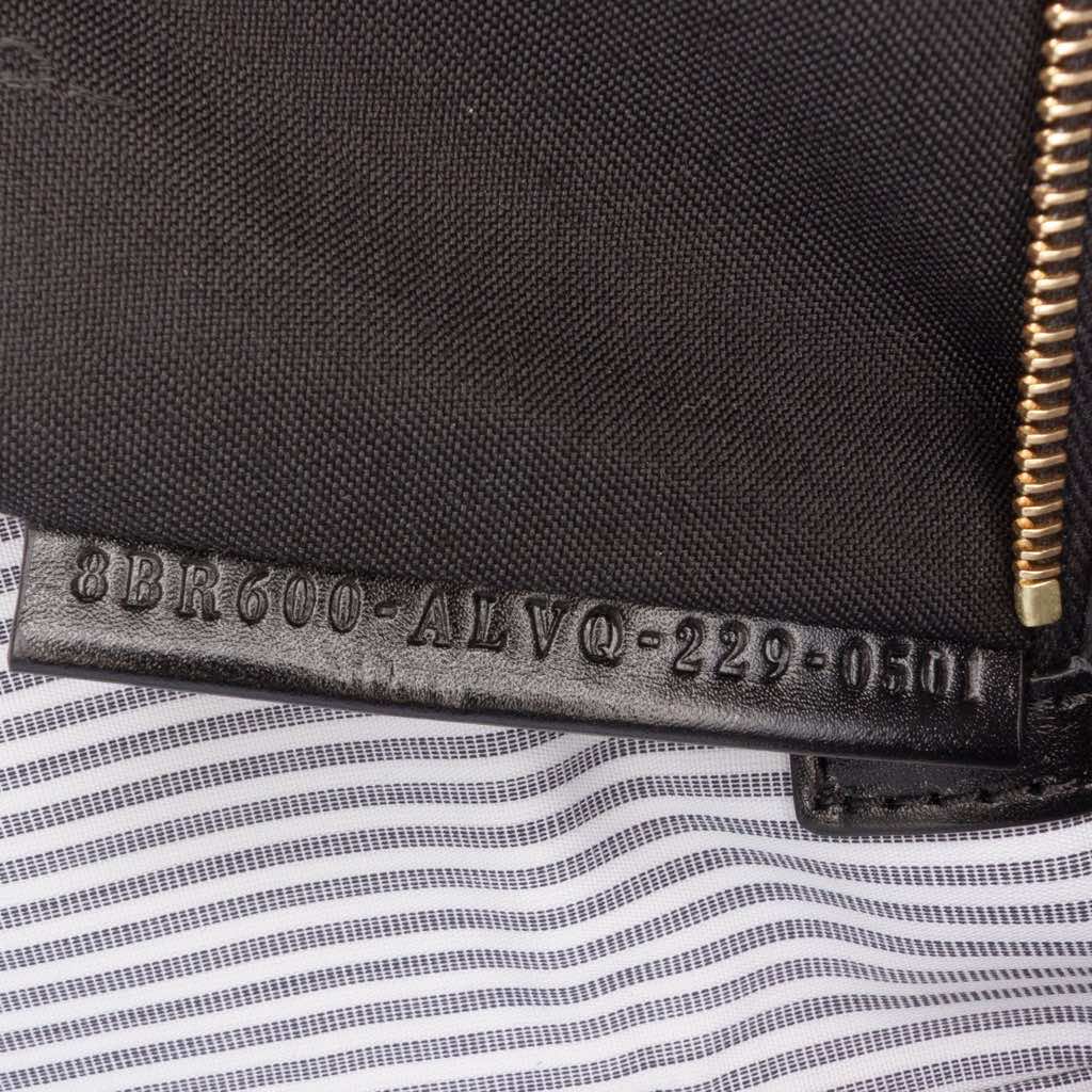 Fendi Medium Striped Canvas Baguette Satchel - Side view