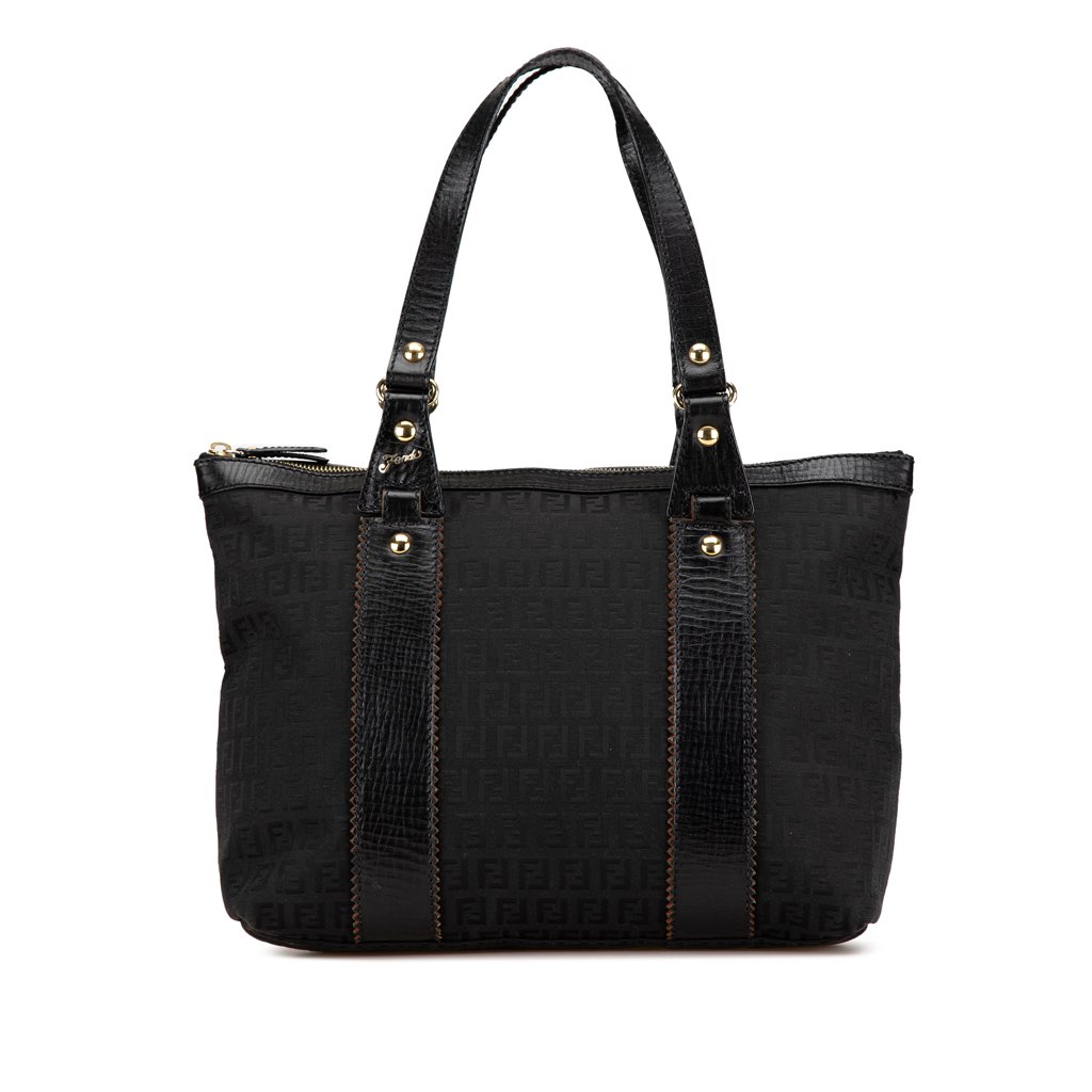Fendi Zucchino Canvas Handbag