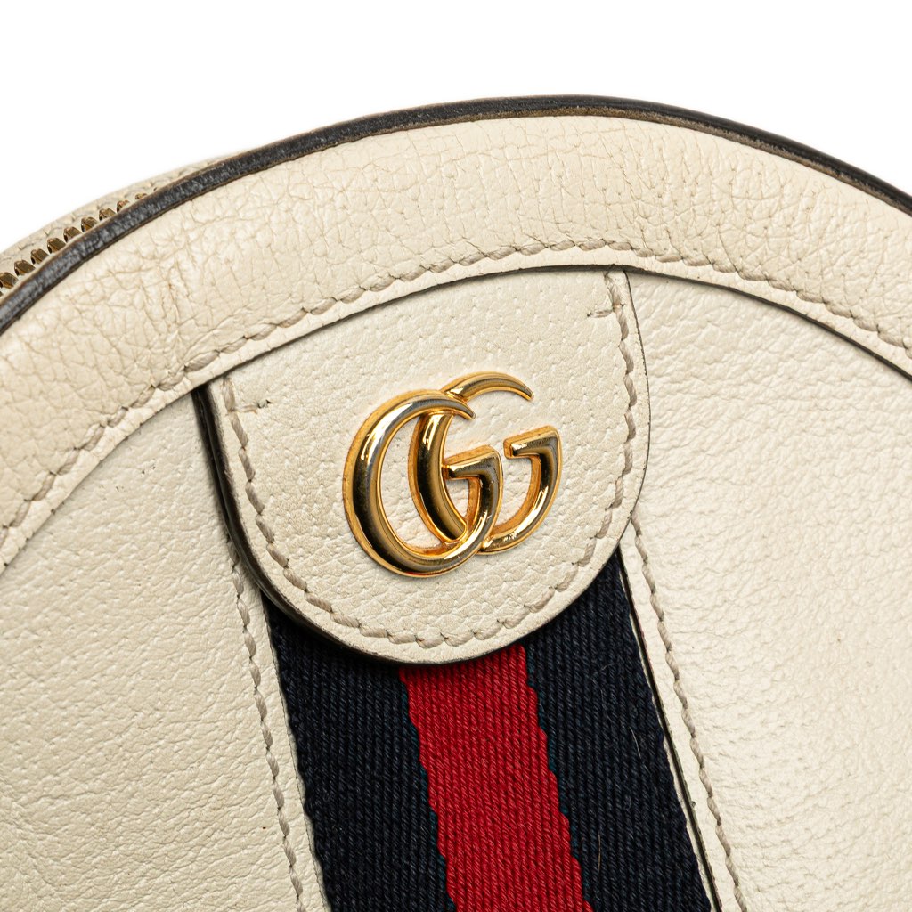 Gucci Mini Leather Ophidia Round Crossbody - Detail 2