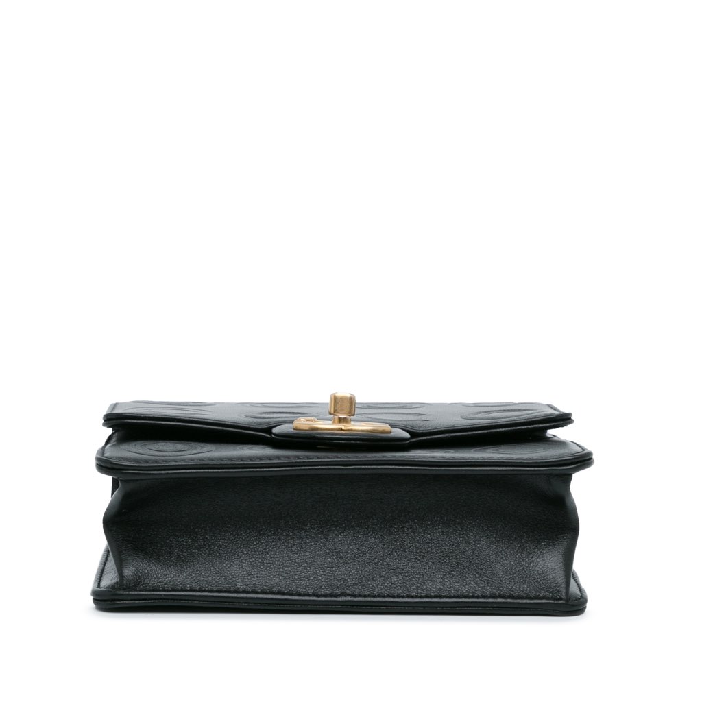 Chanel Mini Square Calfskin Coco Embossed Flap - 4