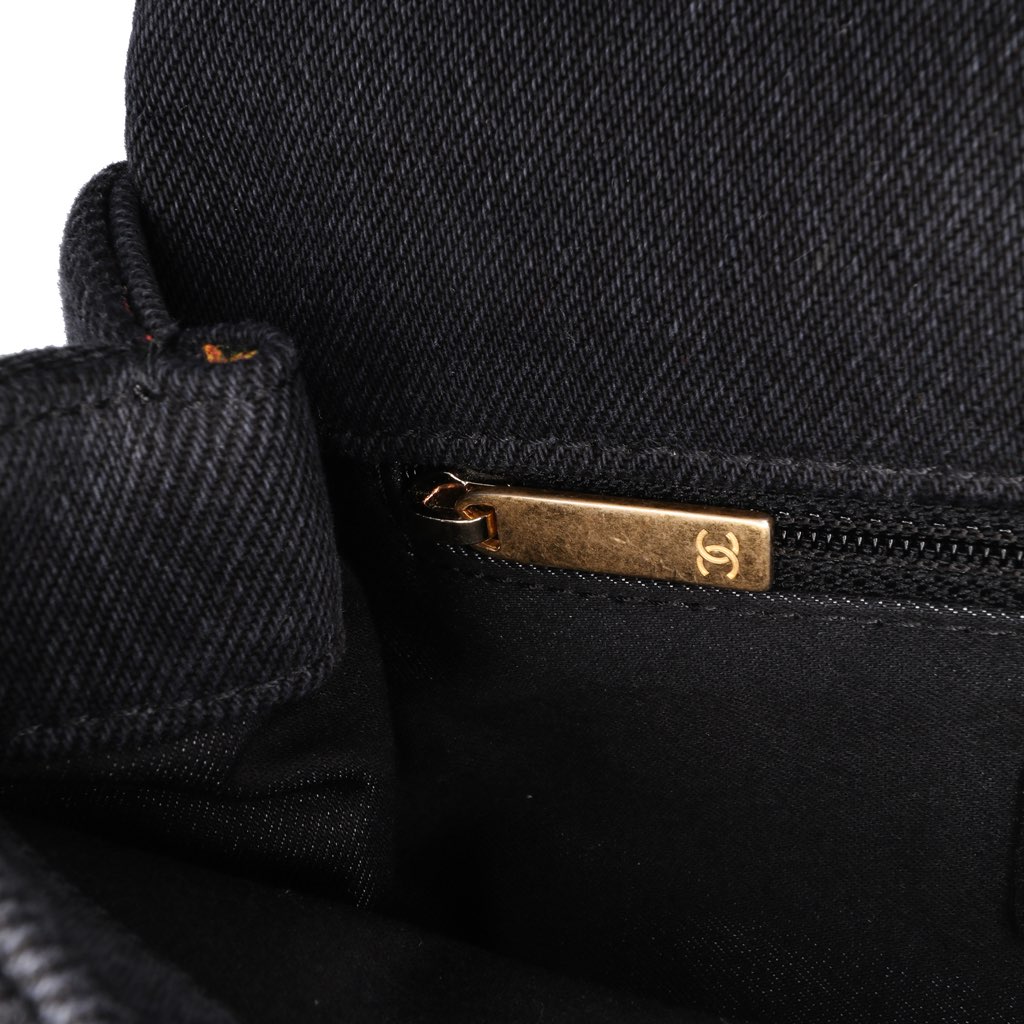 Chanel Mini Rectangular Quilted Denim Mood Flap - Detail 1