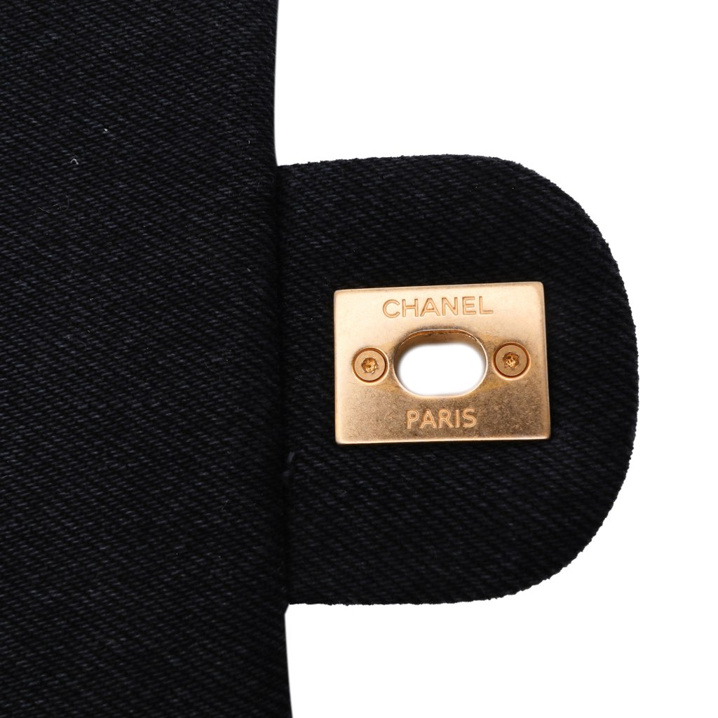 Chanel Mini Rectangular Quilted Denim Mood Flap - Detail 2