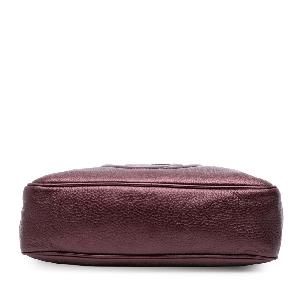 Gucci Metallic Leather Soho Chain Zip Shoulder Bag - 3