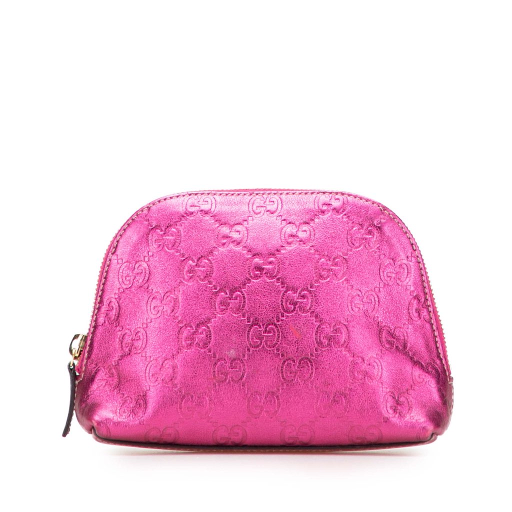 Gucci Metallic Guccissima Pouch