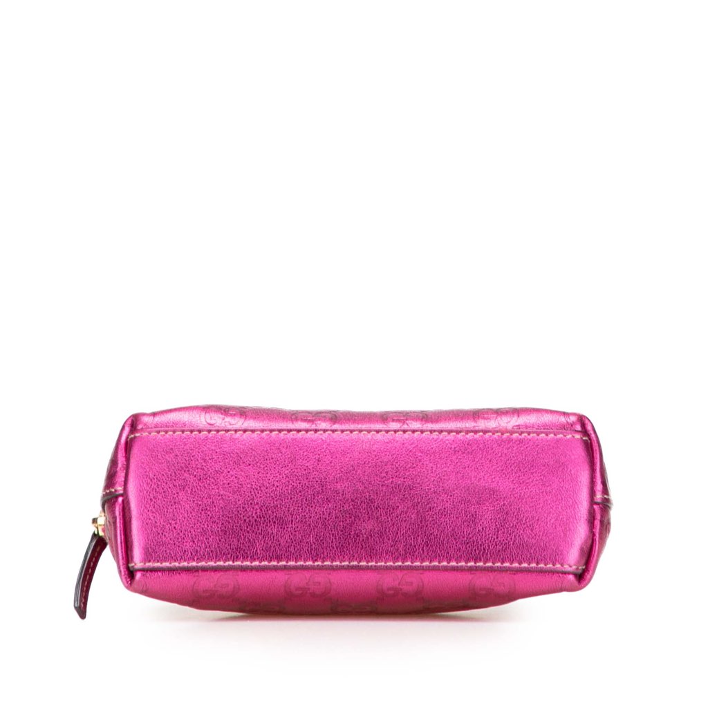 Gucci Metallic Guccissima Pouch - Image 6