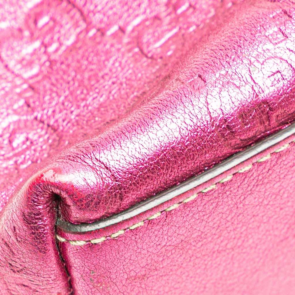 Gucci Metallic Guccissima Pouch - Image 10