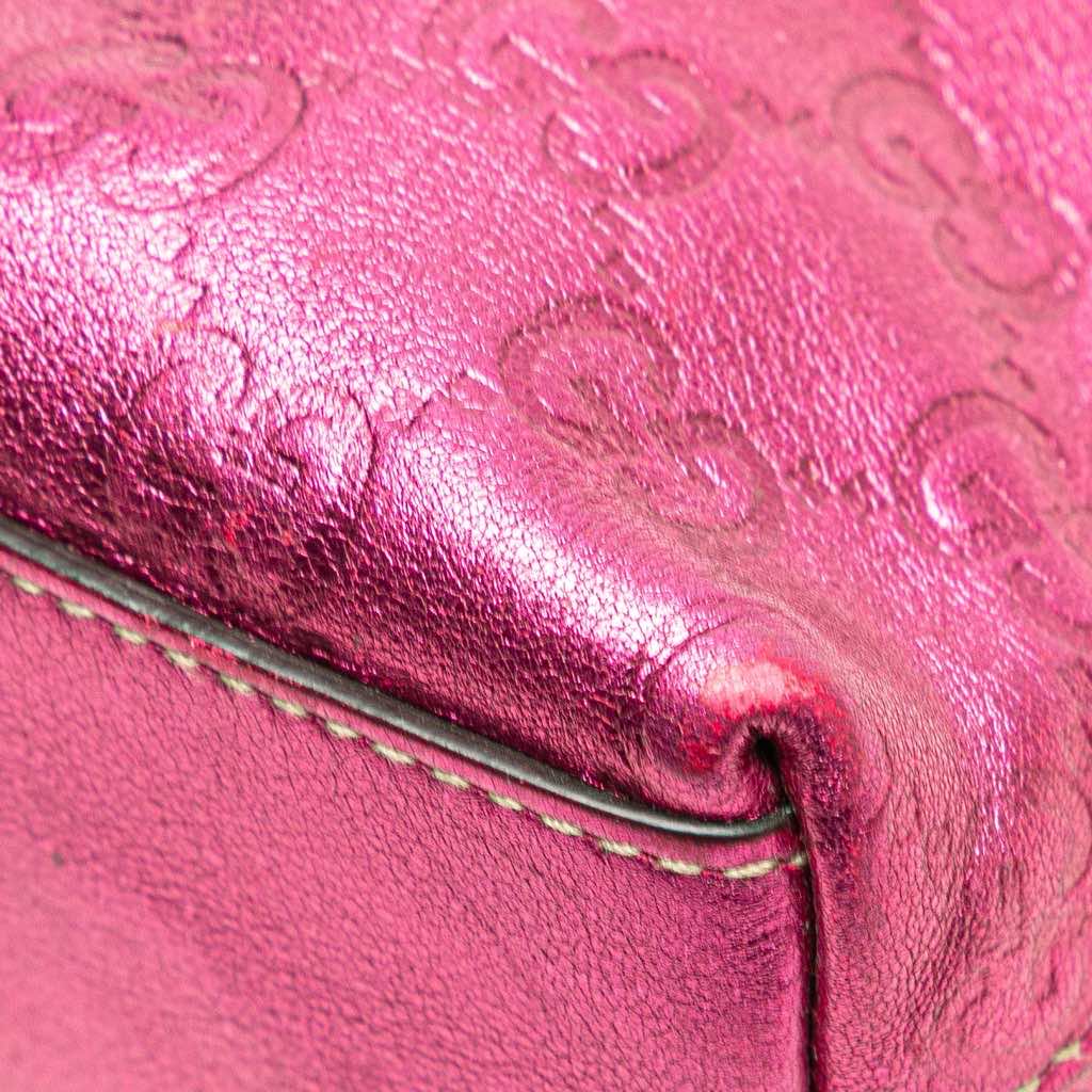 Gucci Metallic Guccissima Pouch - Image 11