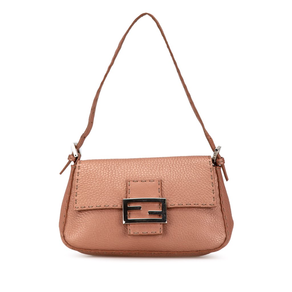 Fendi Leather Selleria Baguette