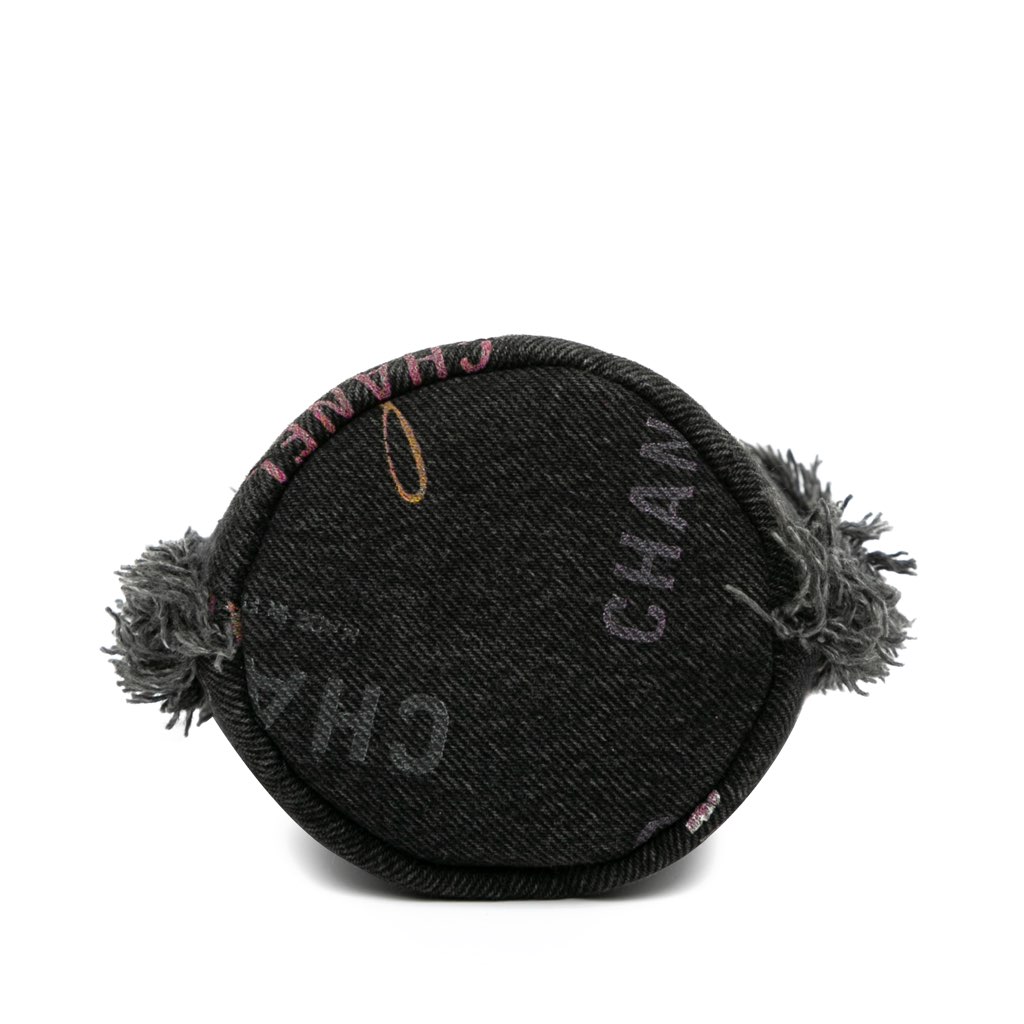 Chanel Mini Denim Mood Bucket with Chain - 4