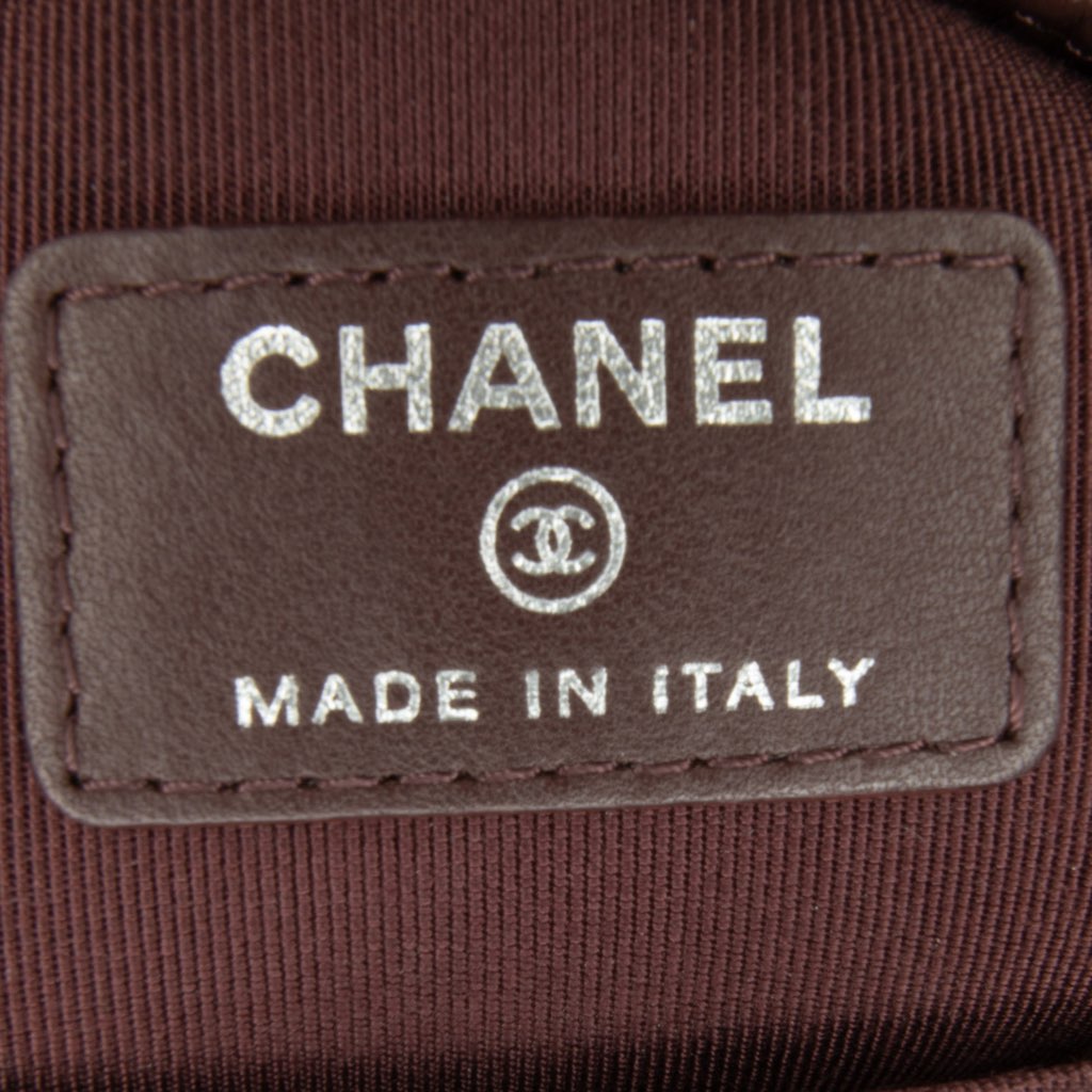 Chanel CC Quilted Caviar Round Clutch With Chain - Detail 2