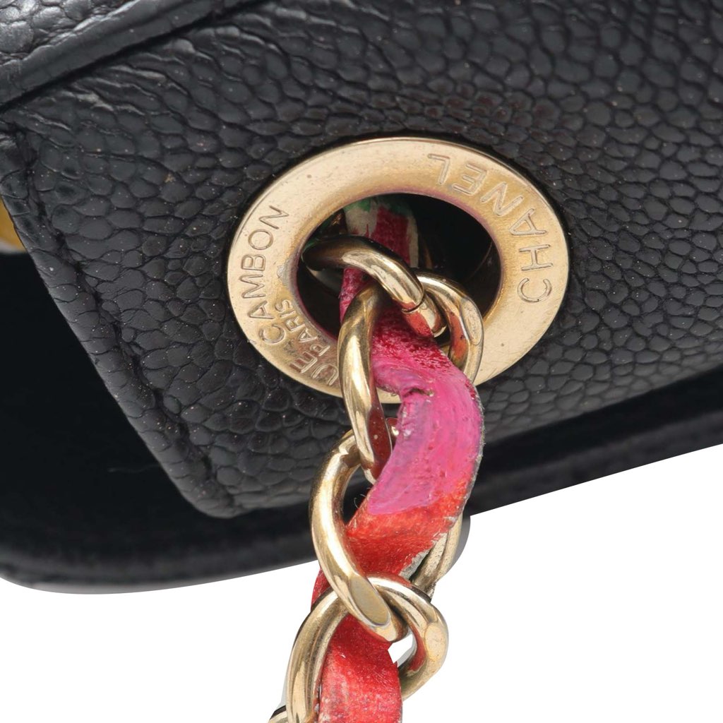 Chanel Medium Caviar Paris Cuba Thread Around Flap - Image 14