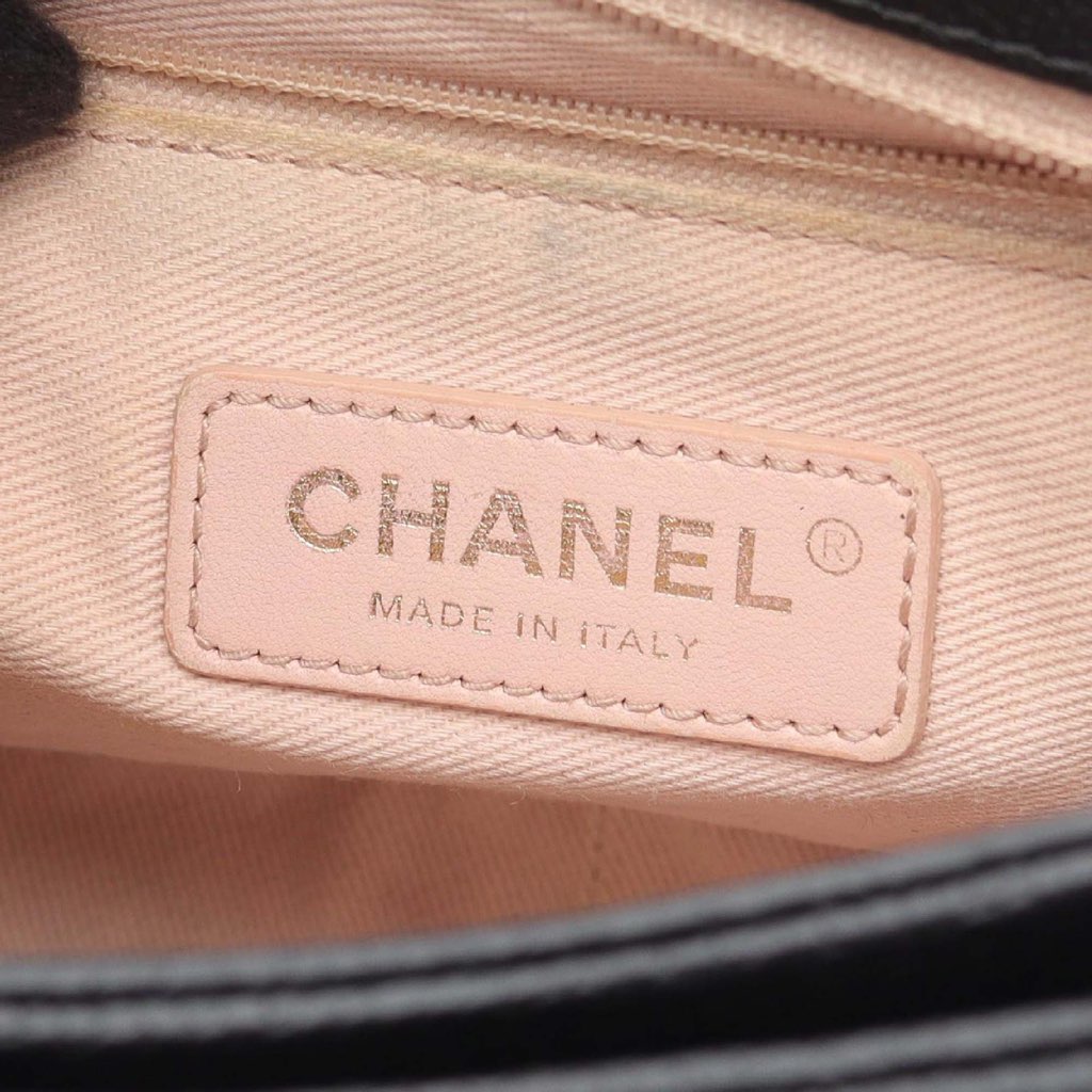 Chanel Medium Caviar Paris Cuba Thread Around Flap - Side view