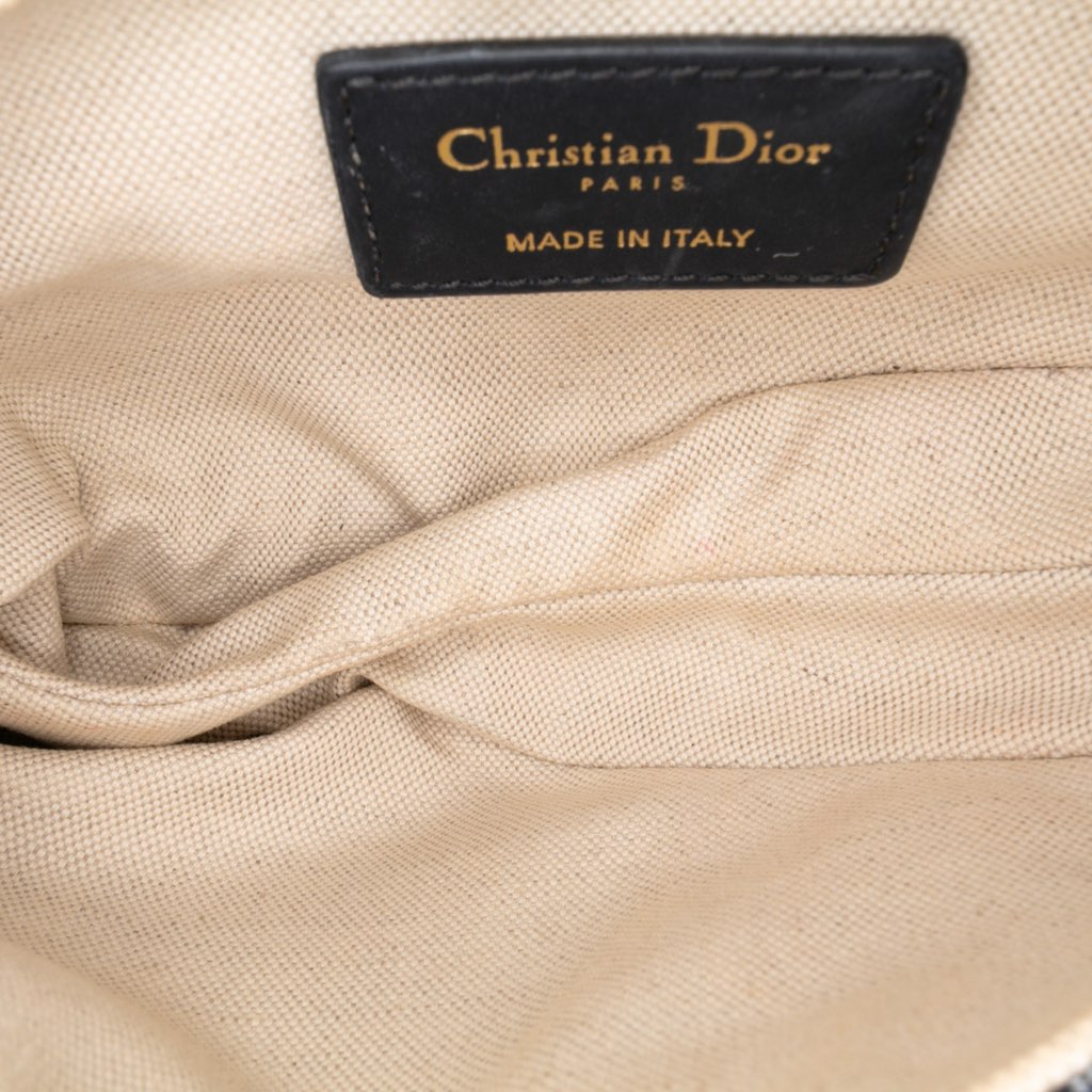 Dior Mini Oblique Canvas Saddle Bag - 4