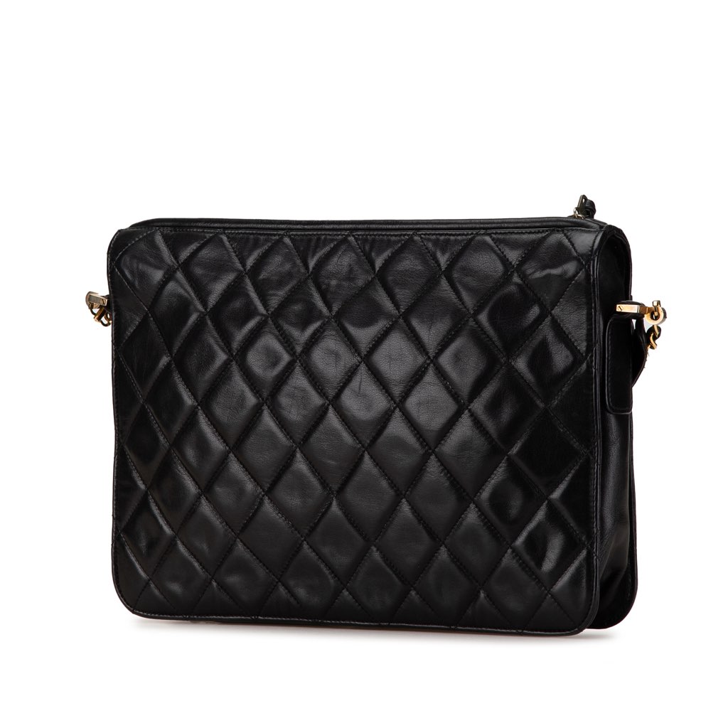 Chanel Quilted Lambskin Chain Crossbody - 2