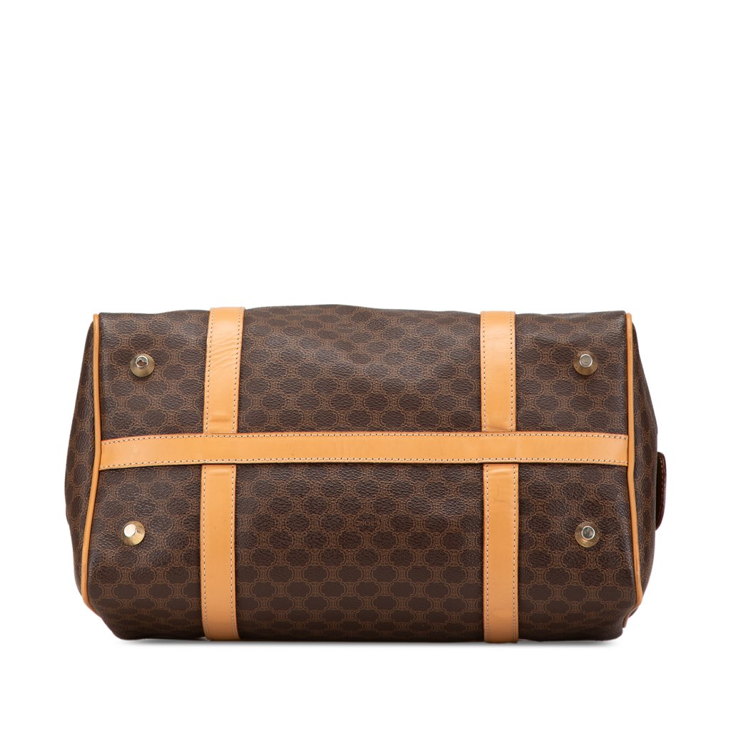 Celine Macadam Coated Canvas Boston Bag - 3