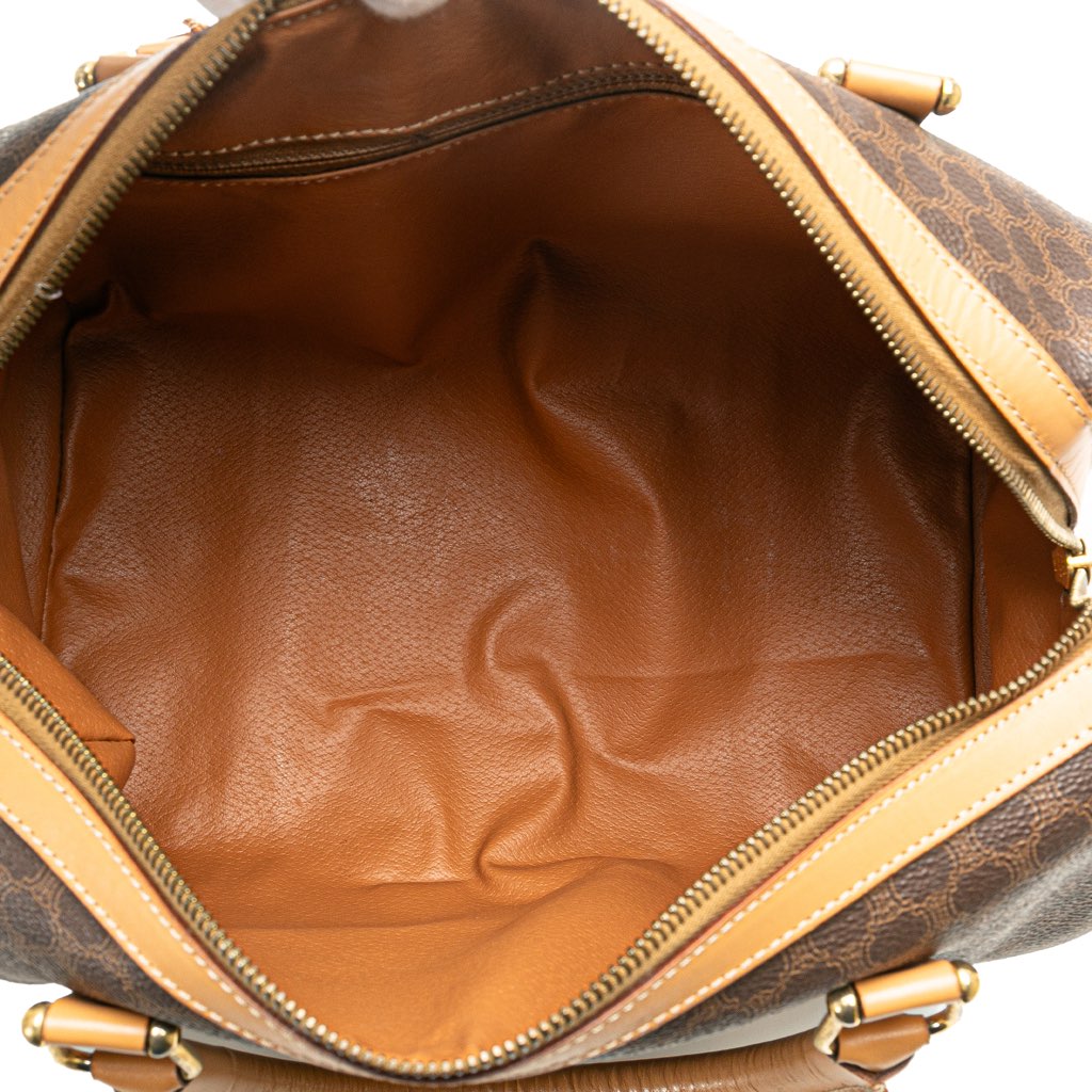 Celine Macadam Coated Canvas Boston Bag - 4