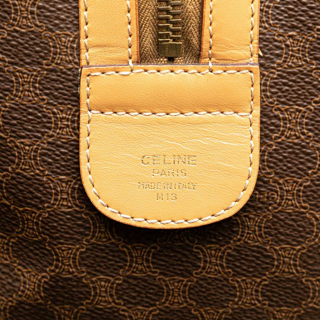 Celine Macadam Coated Canvas Boston Bag - 5