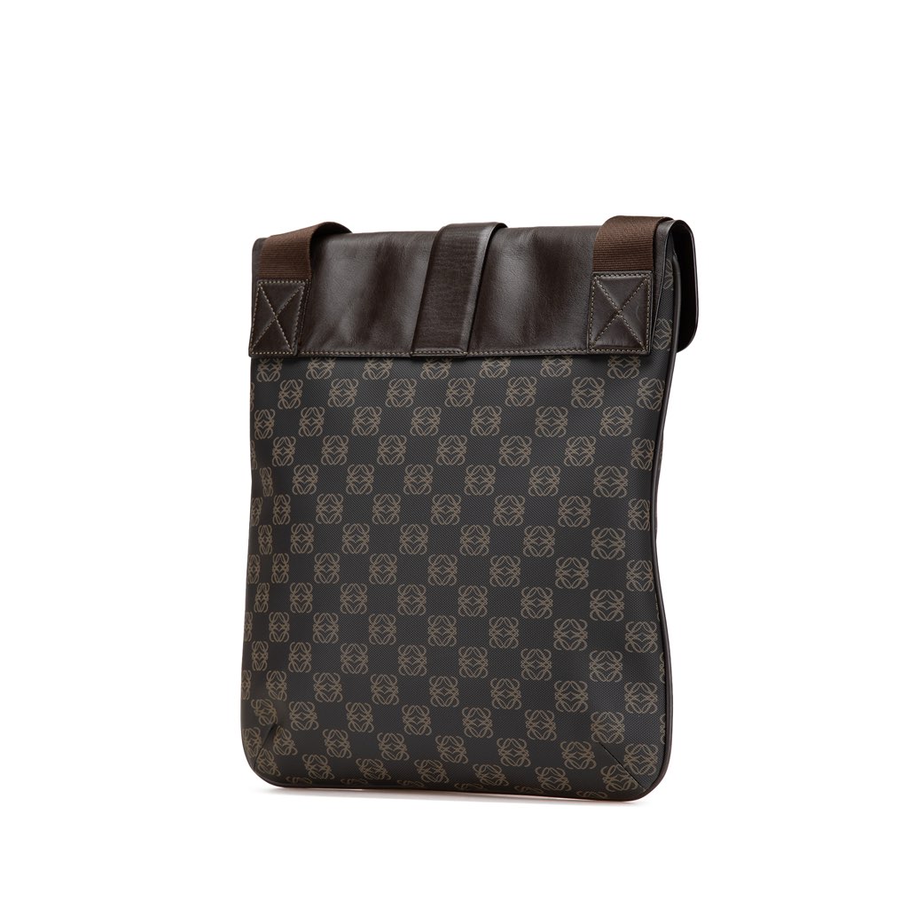 Loewe Anagram Coated Canvas Crossbody - Back view