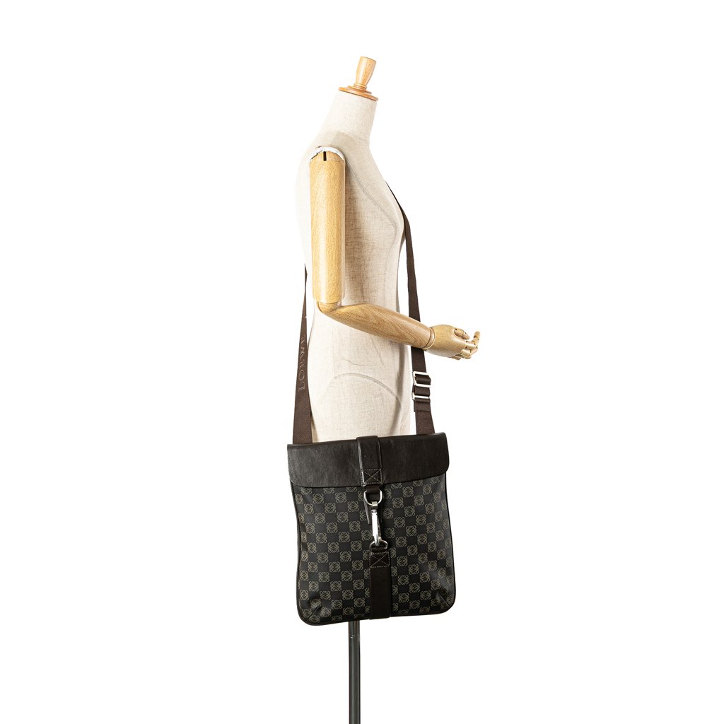 Loewe Anagram Coated Canvas Crossbody - Image 15