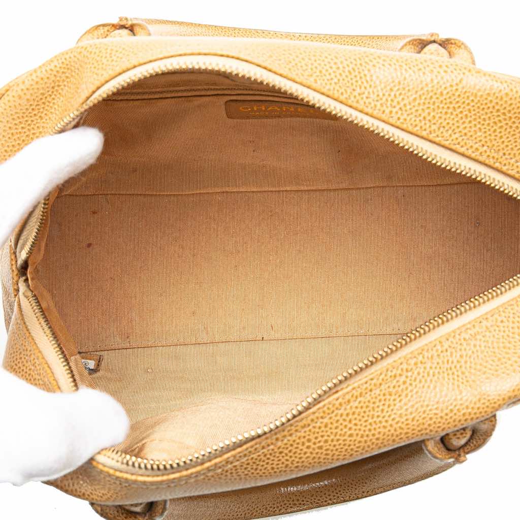 Chanel Small Quilted Caviar Bowler Bag - 4