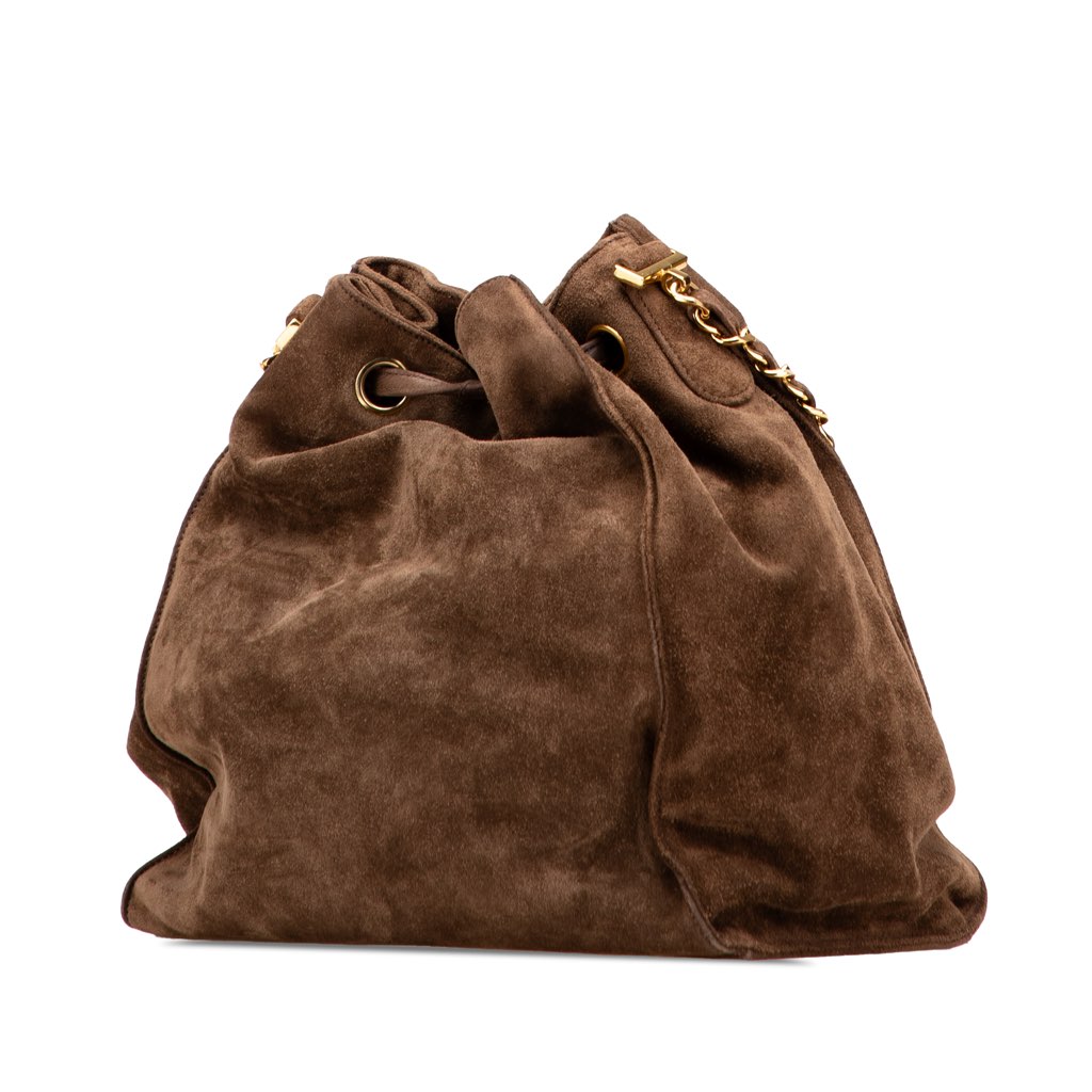 Chanel CC Suede Bucket Bag - 2