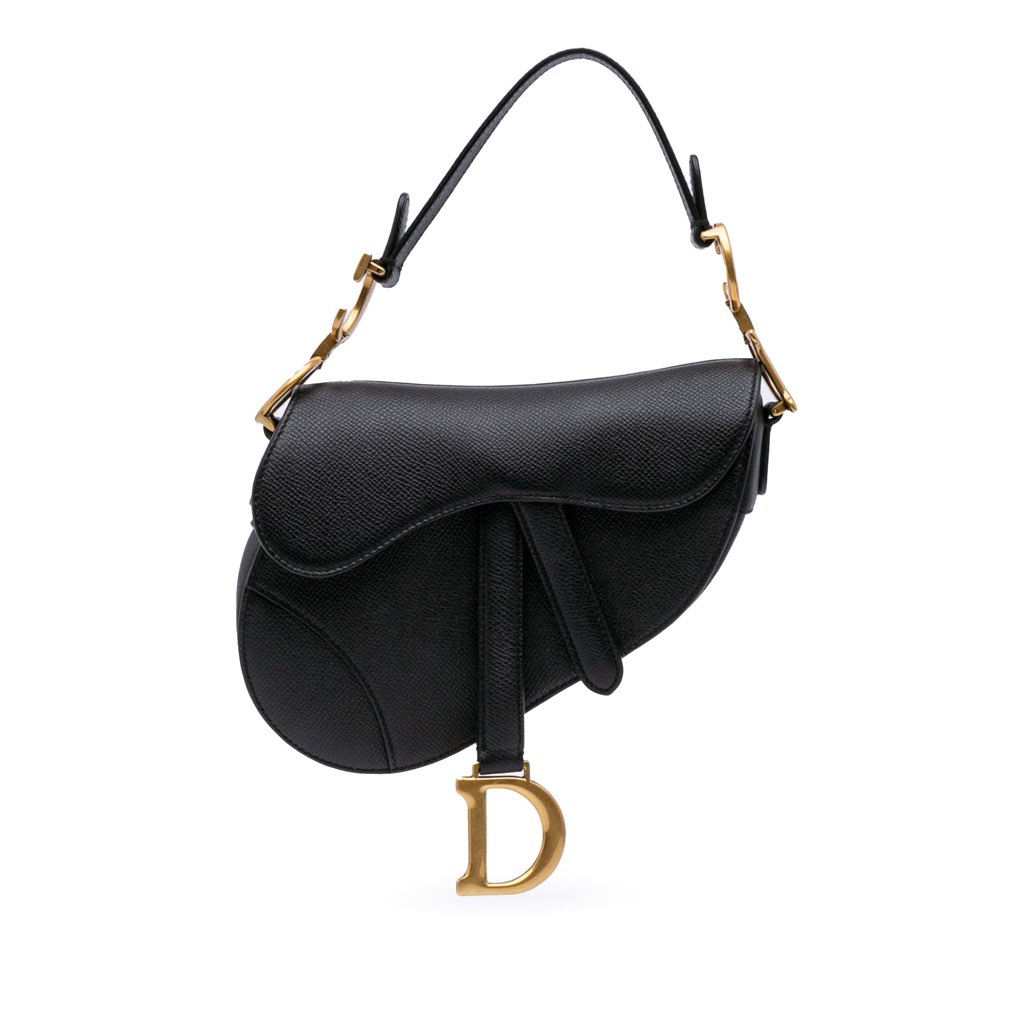 Dior Mini Grained Calfskin Saddle