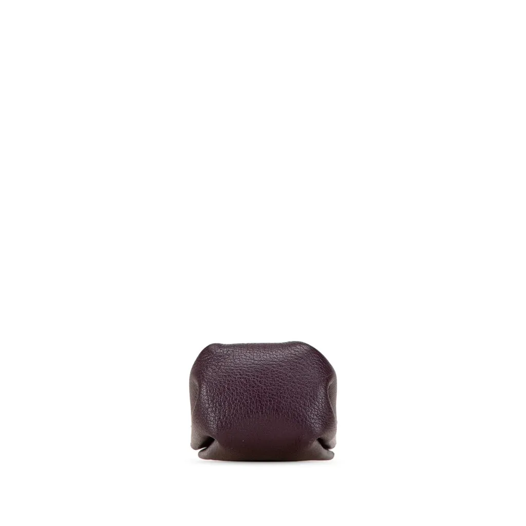 Hermès Courchevel Vespa Pouch Purple Leather Good - Inside View