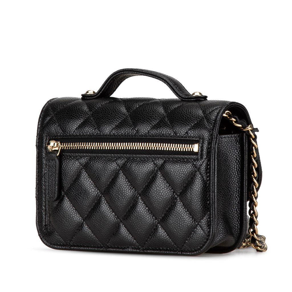 Chanel Mini Caviar Business Affinity Top Handle Bag - 2