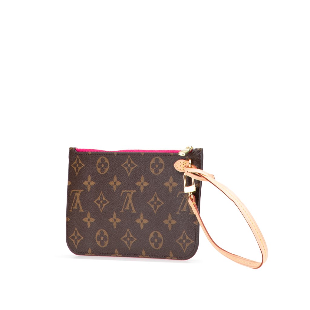 Louis Vuitton Monogram Neverfull Pouch - Back view