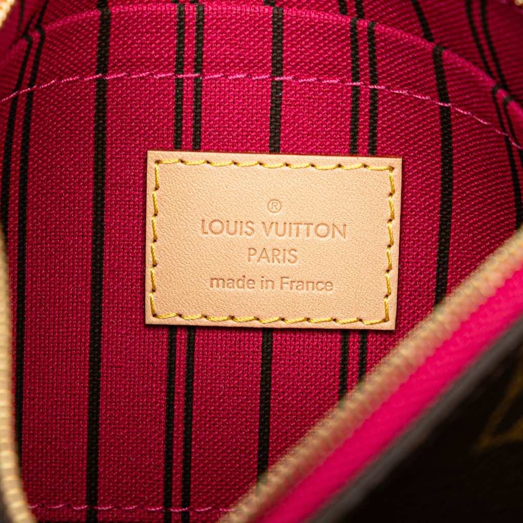 Louis Vuitton Monogram Neverfull Pouch - Side view