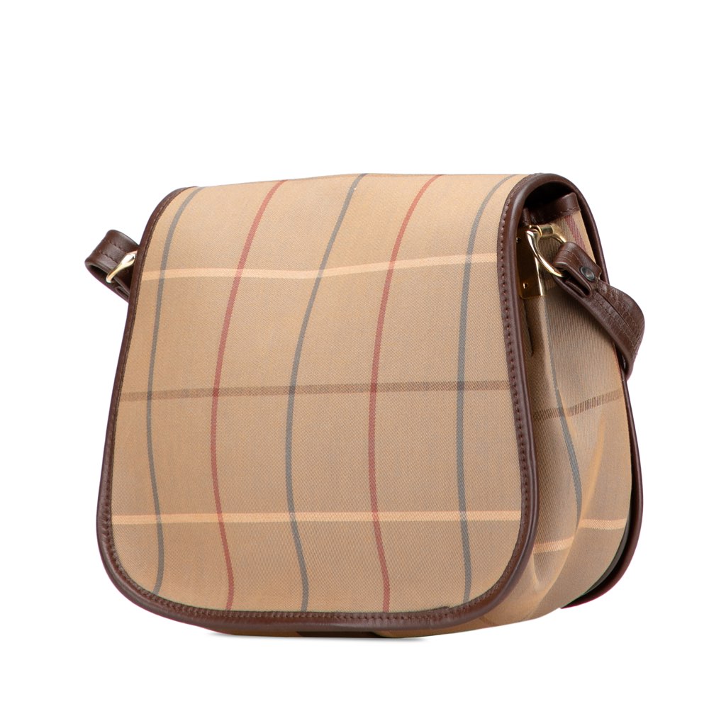 Burberry Vintage Check Canvas Flap Crossbody - 2