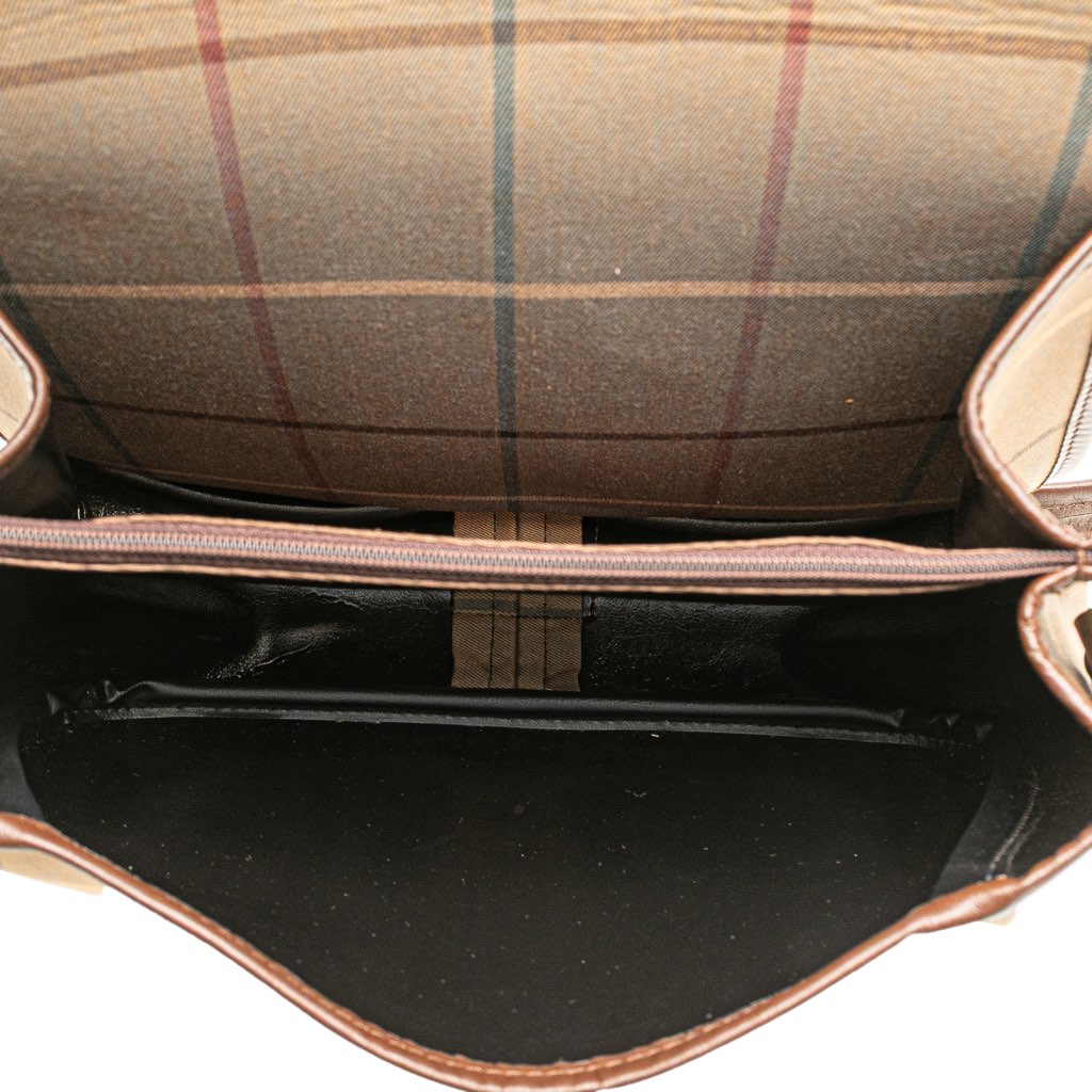 Burberry Vintage Check Canvas Flap Crossbody - 4