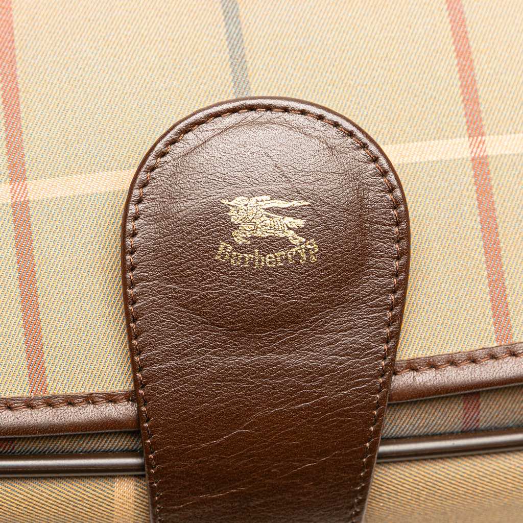 Burberry Vintage Check Canvas Flap Crossbody - 5