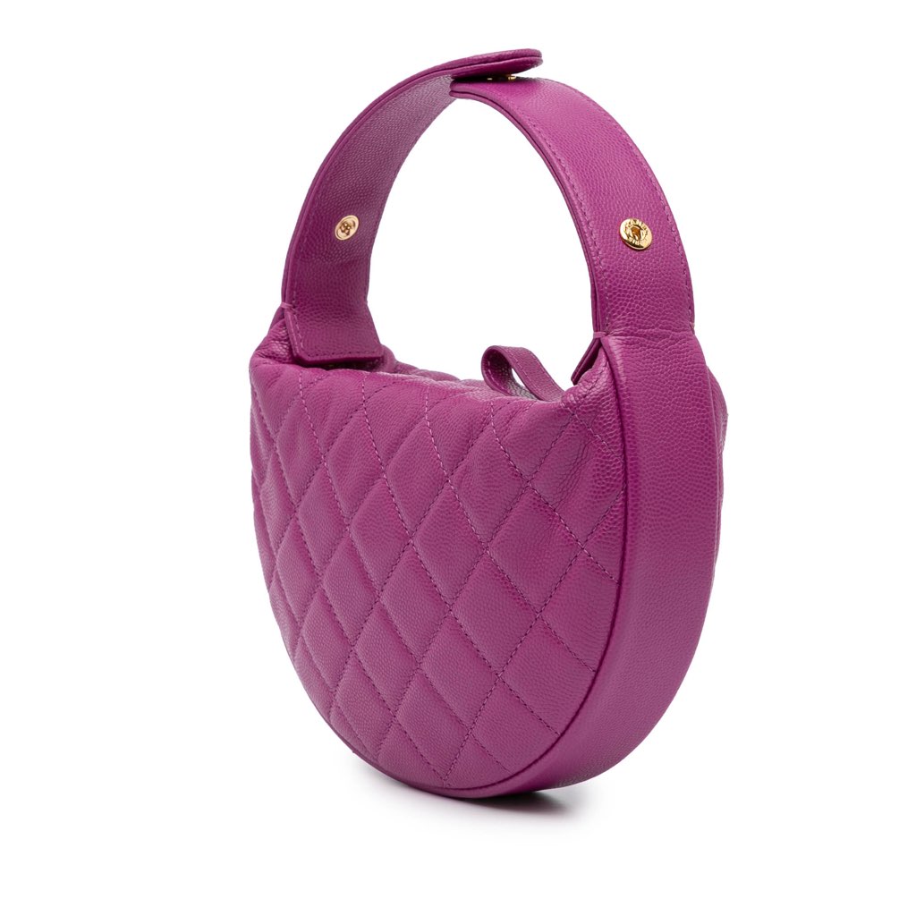 Chanel Quilted Caviar Polly Pocket Hobo - 2