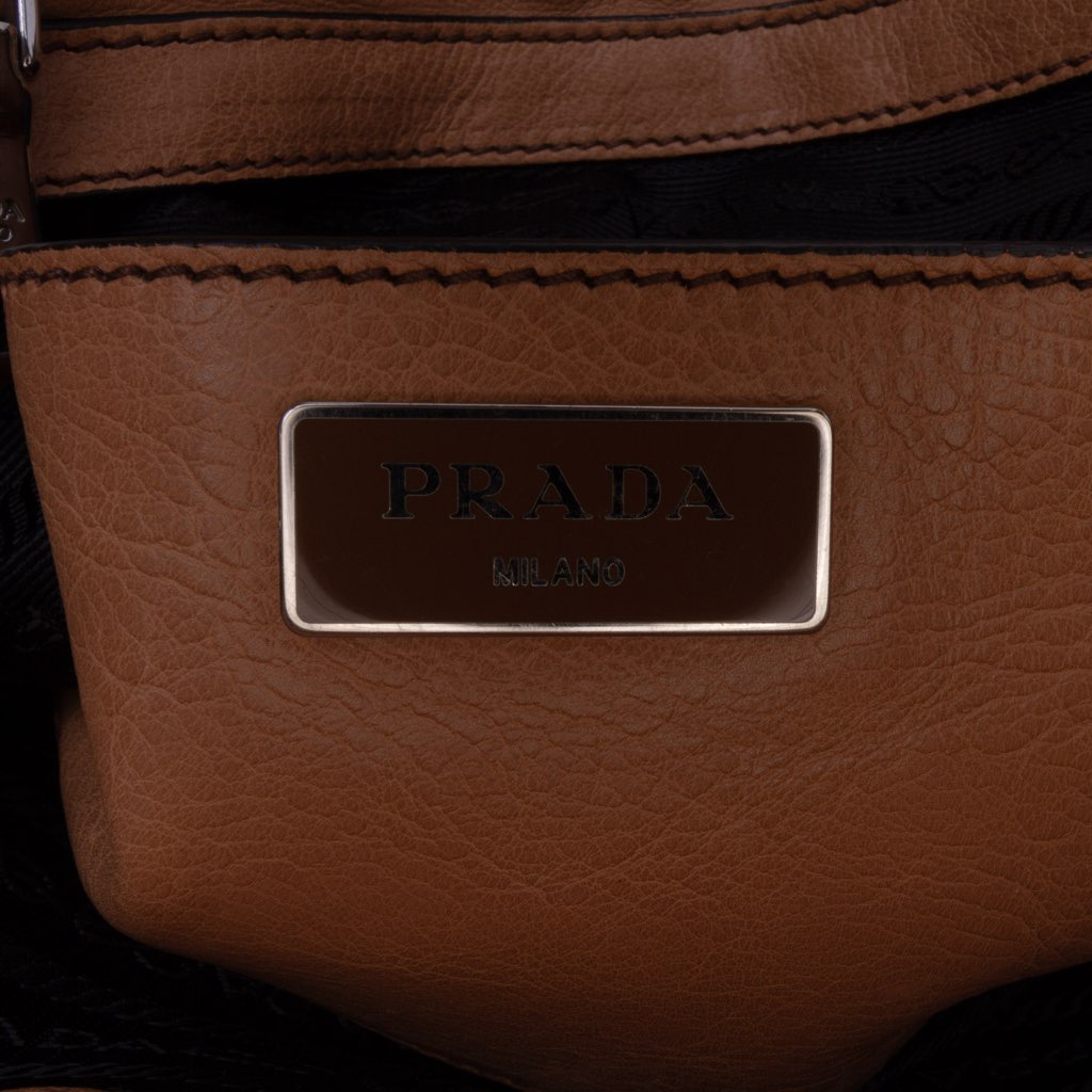Prada Glace Calf Twin Pocket Satchel - 5