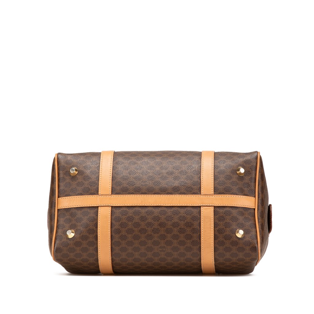 Celine Macadam Coated Canvas Boston Bag - 3