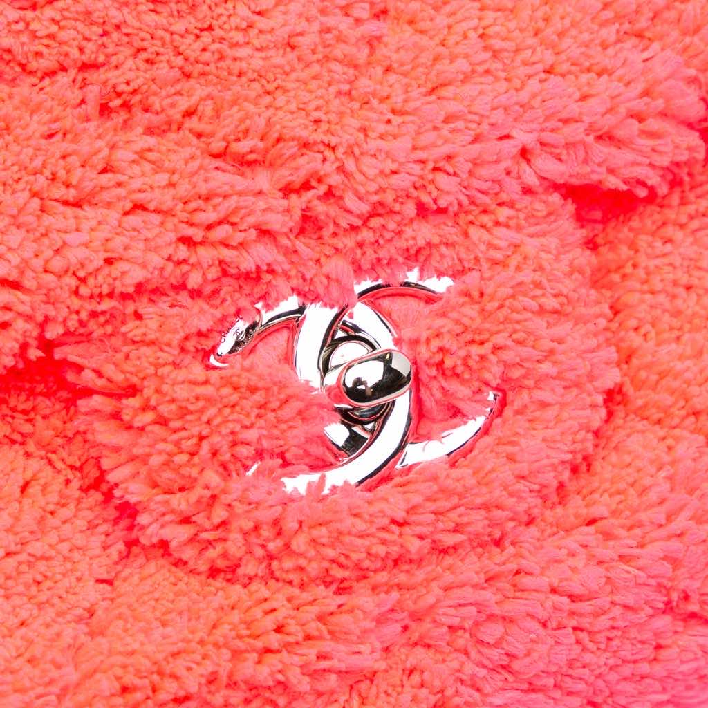 Chanel Medium Quilted Terry Cloth Coco Beach Flap - 5