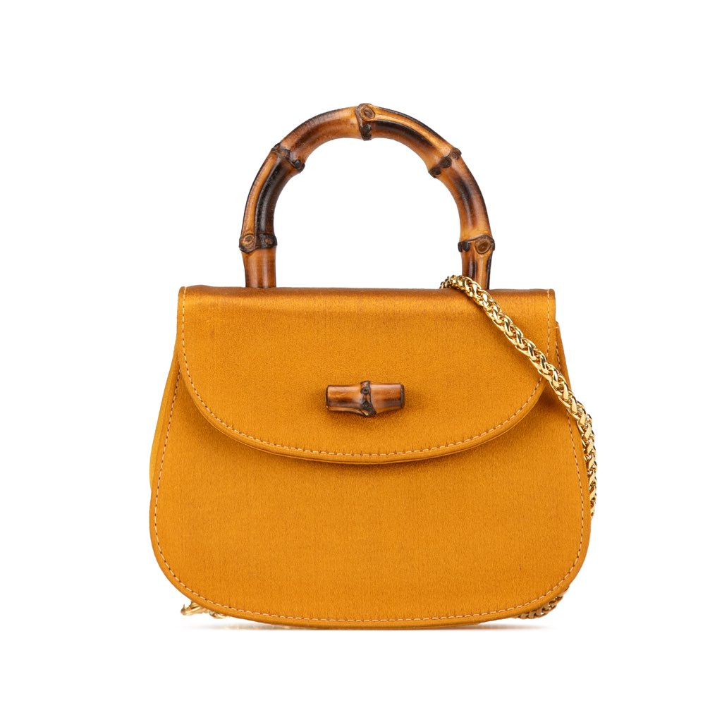 Gucci Mini Satin Bamboo Night