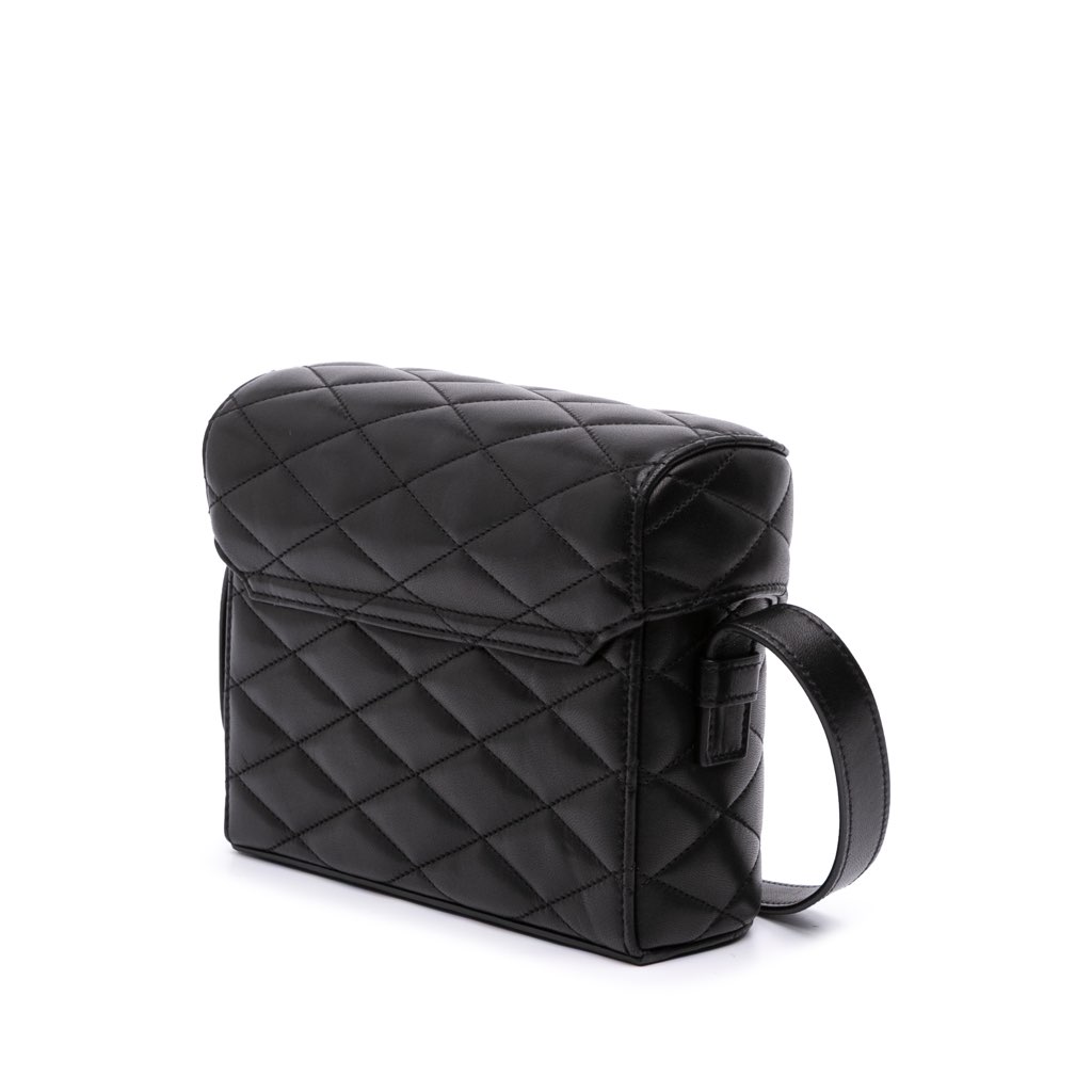 Saint Laurent Quilted Lambskin Monogram June Box Bag - 2