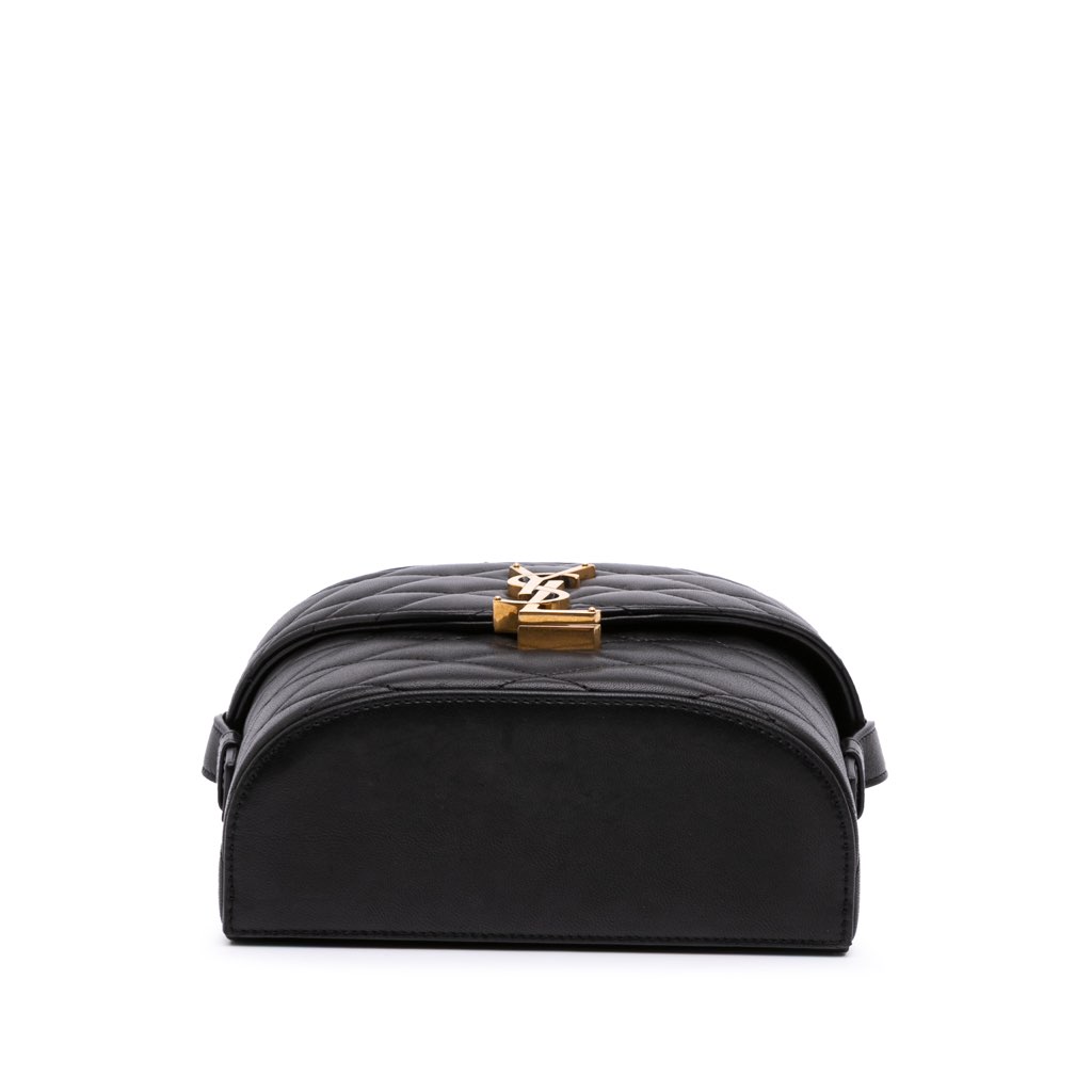 Saint Laurent Quilted Lambskin Monogram June Box Bag - 3