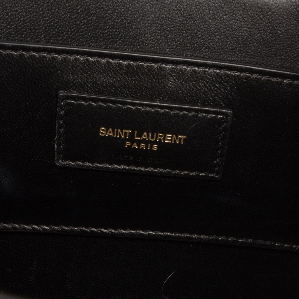 Saint Laurent Quilted Lambskin Monogram June Box Bag - 5