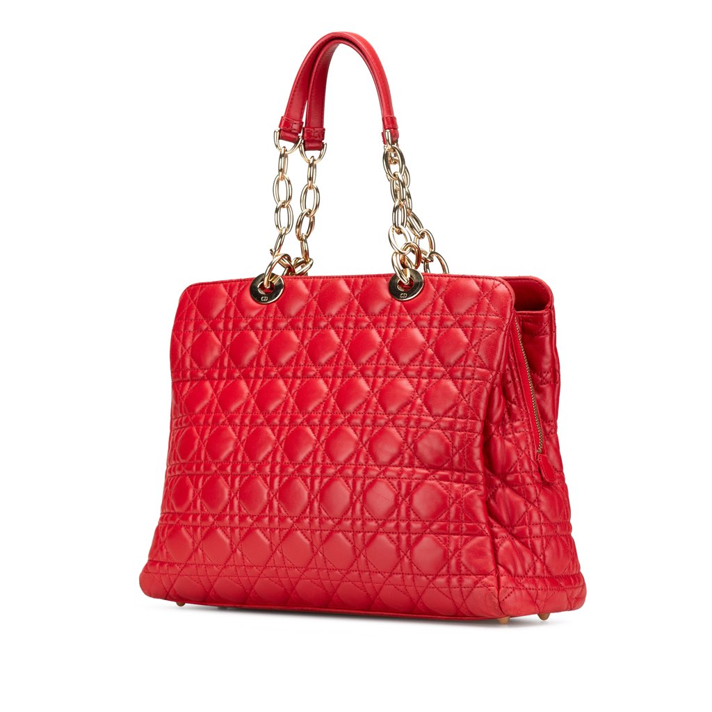 Dior Large Lambskin Cannage Soft Zipped Shopping Tote - 2