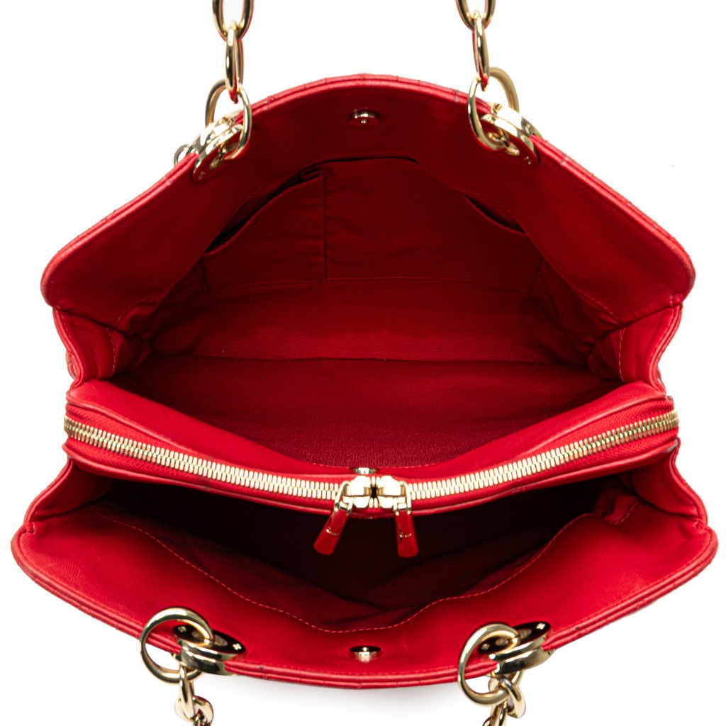 Dior Large Lambskin Cannage Soft Zipped Shopping Tote - 4