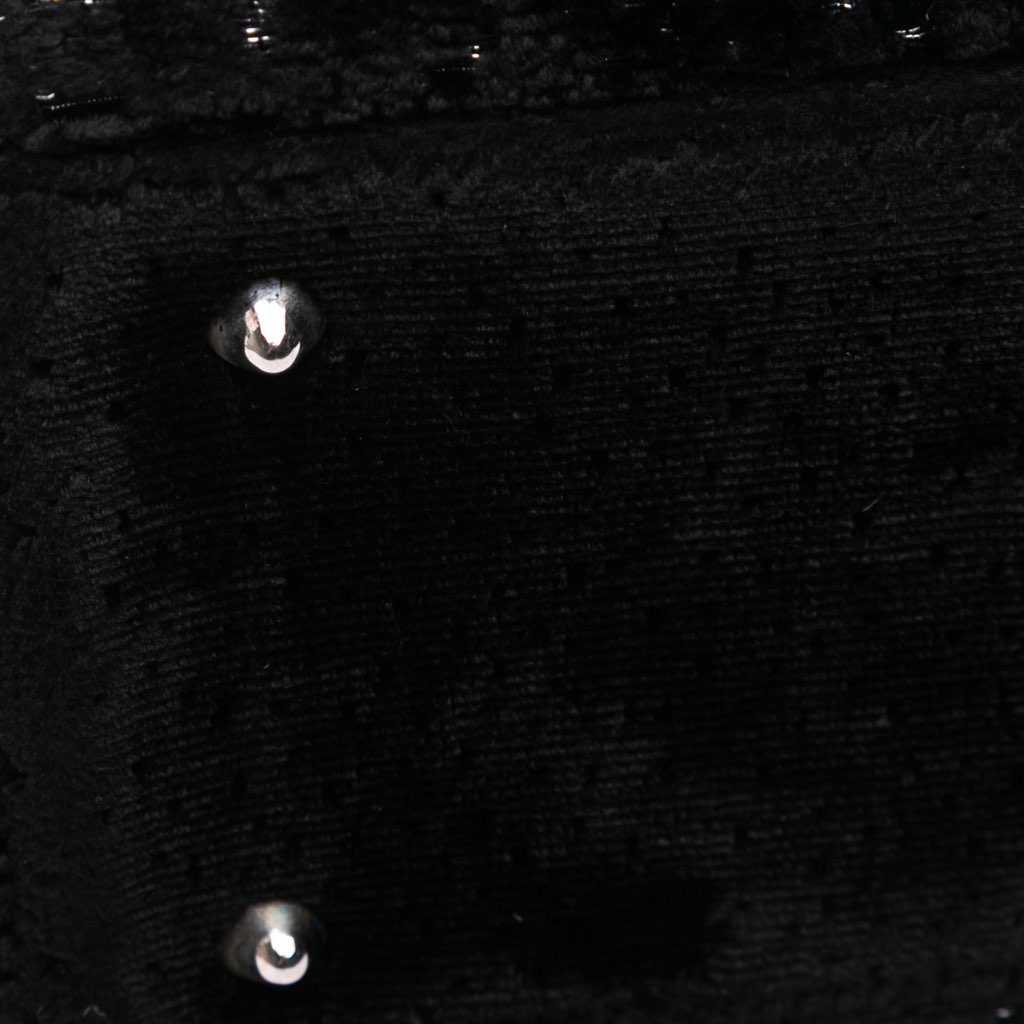 Dior Medium Velvet and Canvas Lady Dior - Image 10