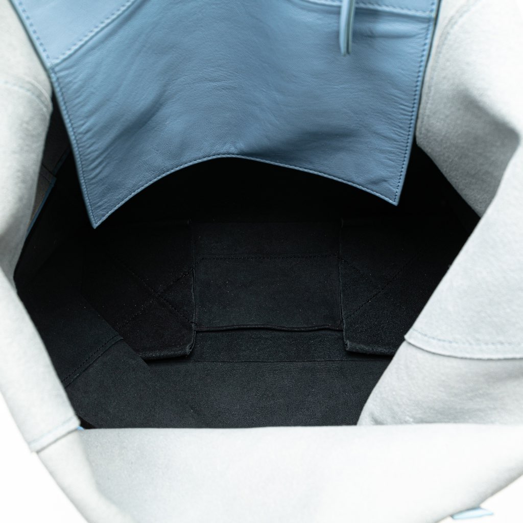 Celine Bicolor Leather Vertical Cabas Tote - 4