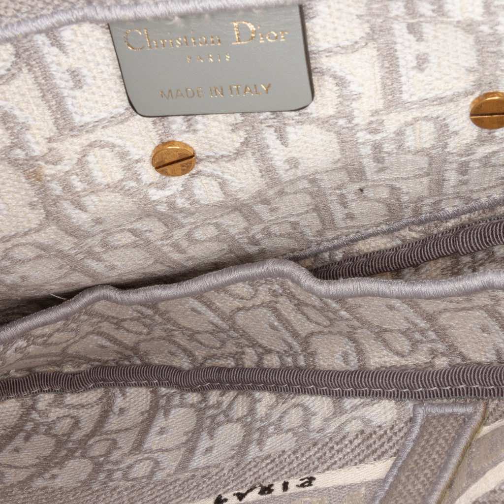 Dior Oblique Canvas Embroidered Saddle Bag - 4